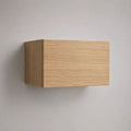 Mobile TV sospeso rettangolare in legno, rovere naturale, 60 × 30 × 40 cm